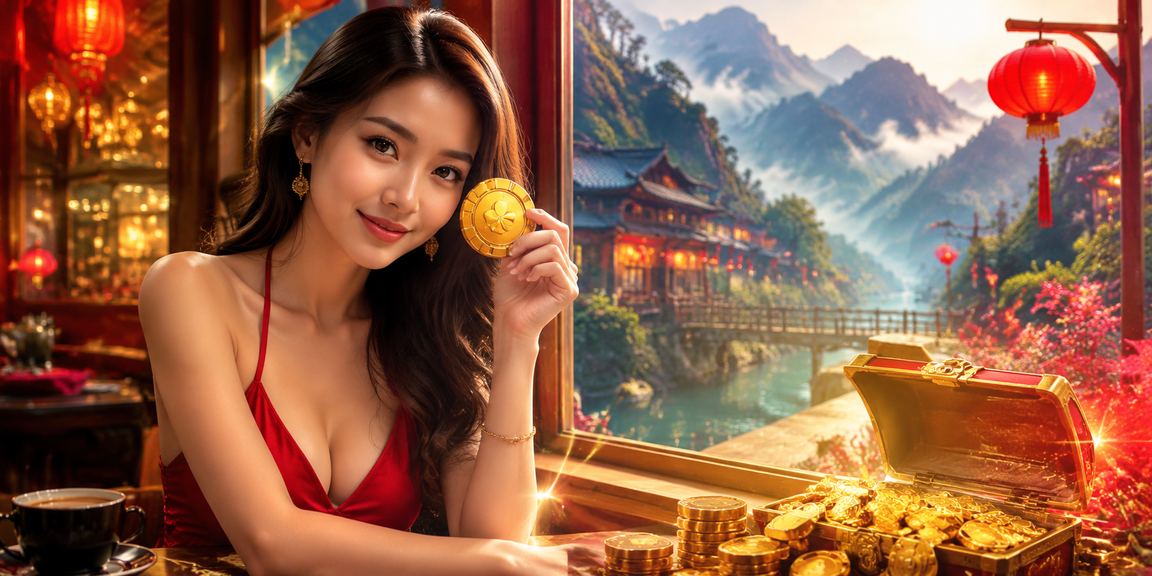 Người dùng chơi casino trên điện thoại tại Sapa bên ly cà phê núi rừng